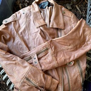 Blanc Noir Pleather Jacket